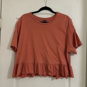 Target Cropped peplum tee